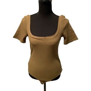 n:philanthropy Langley Bodysuit in Olive Large NWT